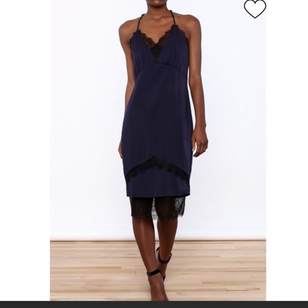 NWT Adelyn Rae Lace Trim Slip Dress